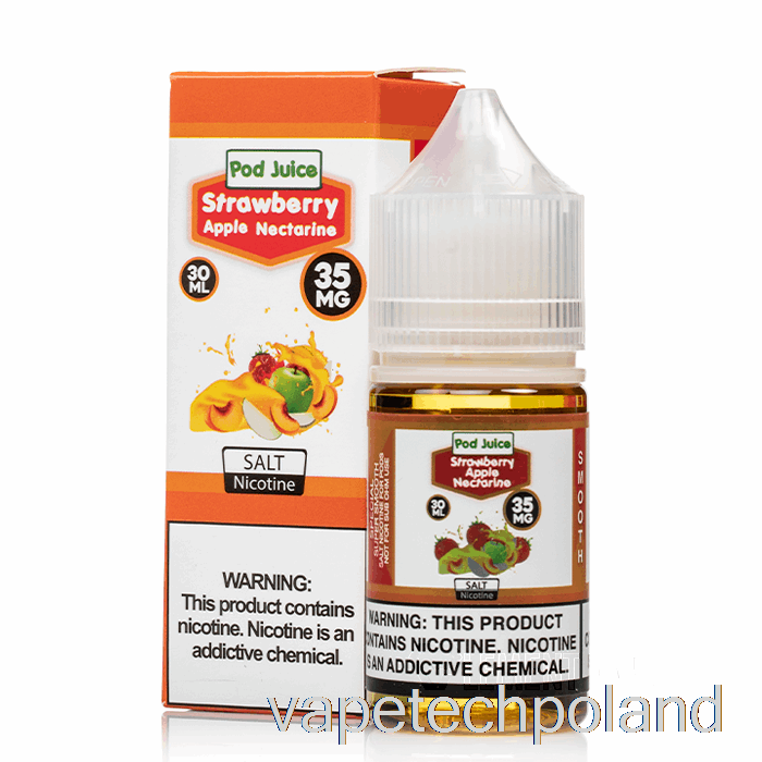 Vape Tech Polska Truskawka Jabłko Nektarynka - Sok Ze Strąków - 30ml 20mg
